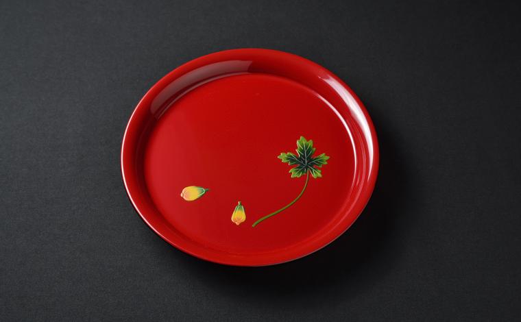足付銘々皿 パパイヤ