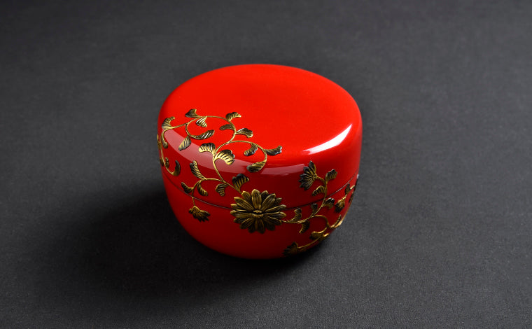 平棗 大 堆錦金菊唐草