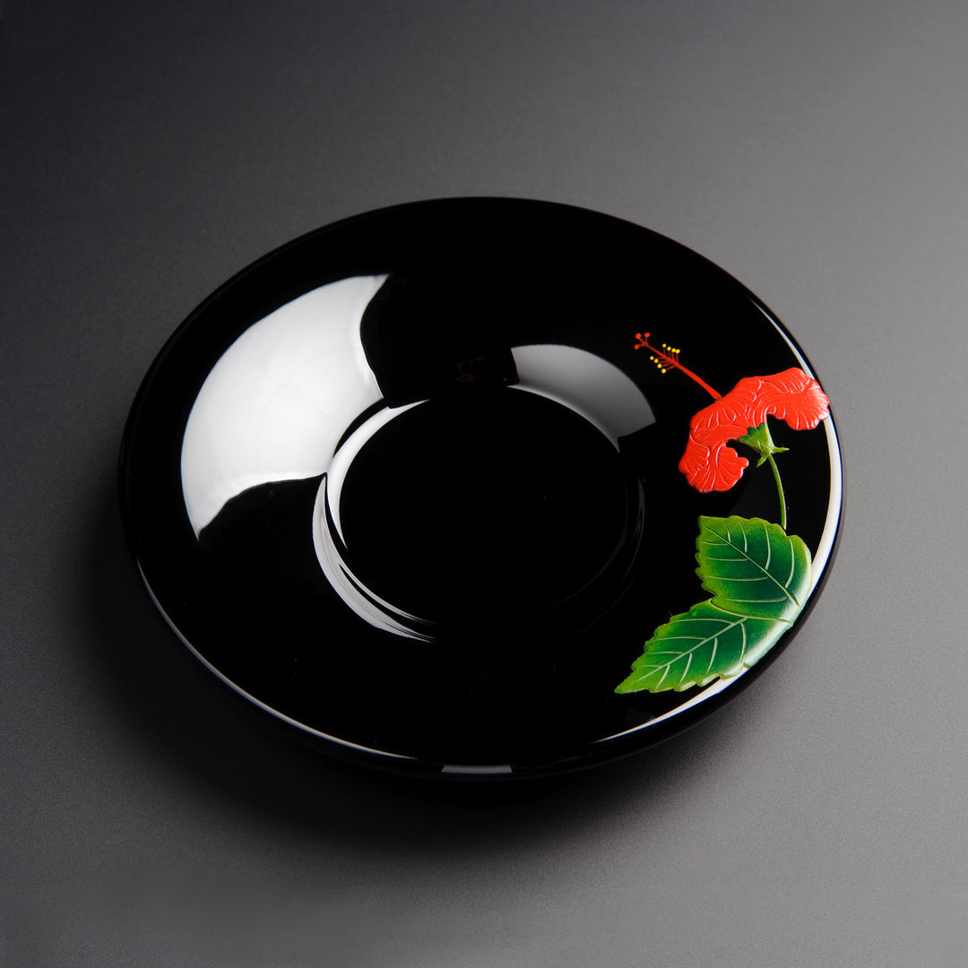 朝顔茶托 ハイビスカス
