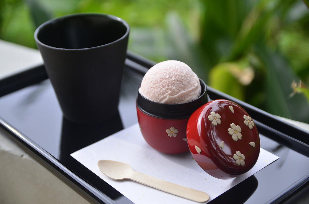 アイスクリームを棗で