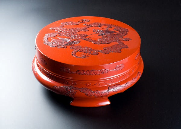 東道盆 – 角萬漆器