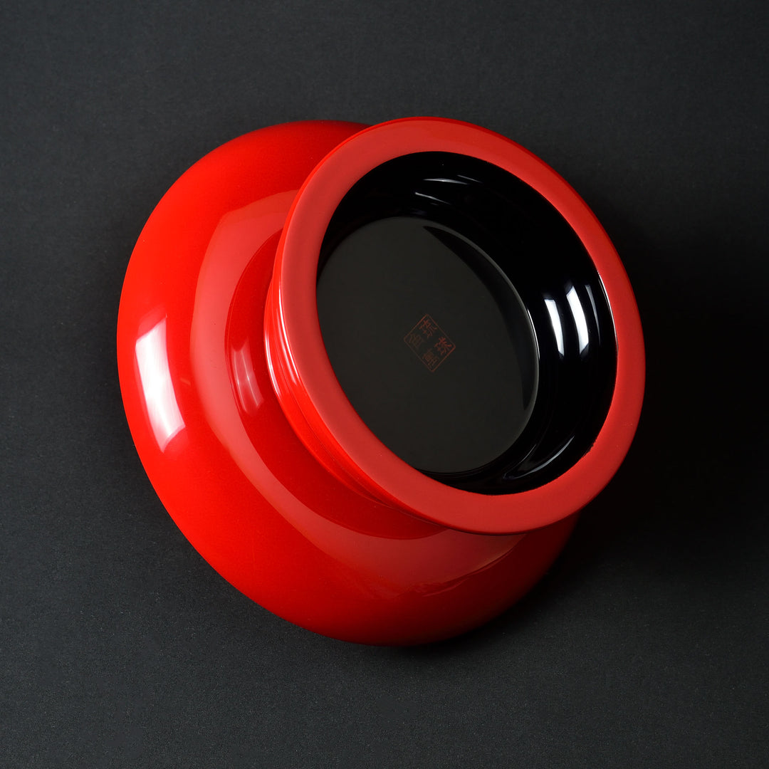 6寸二段喰籠 堆錦 色付菊唐草