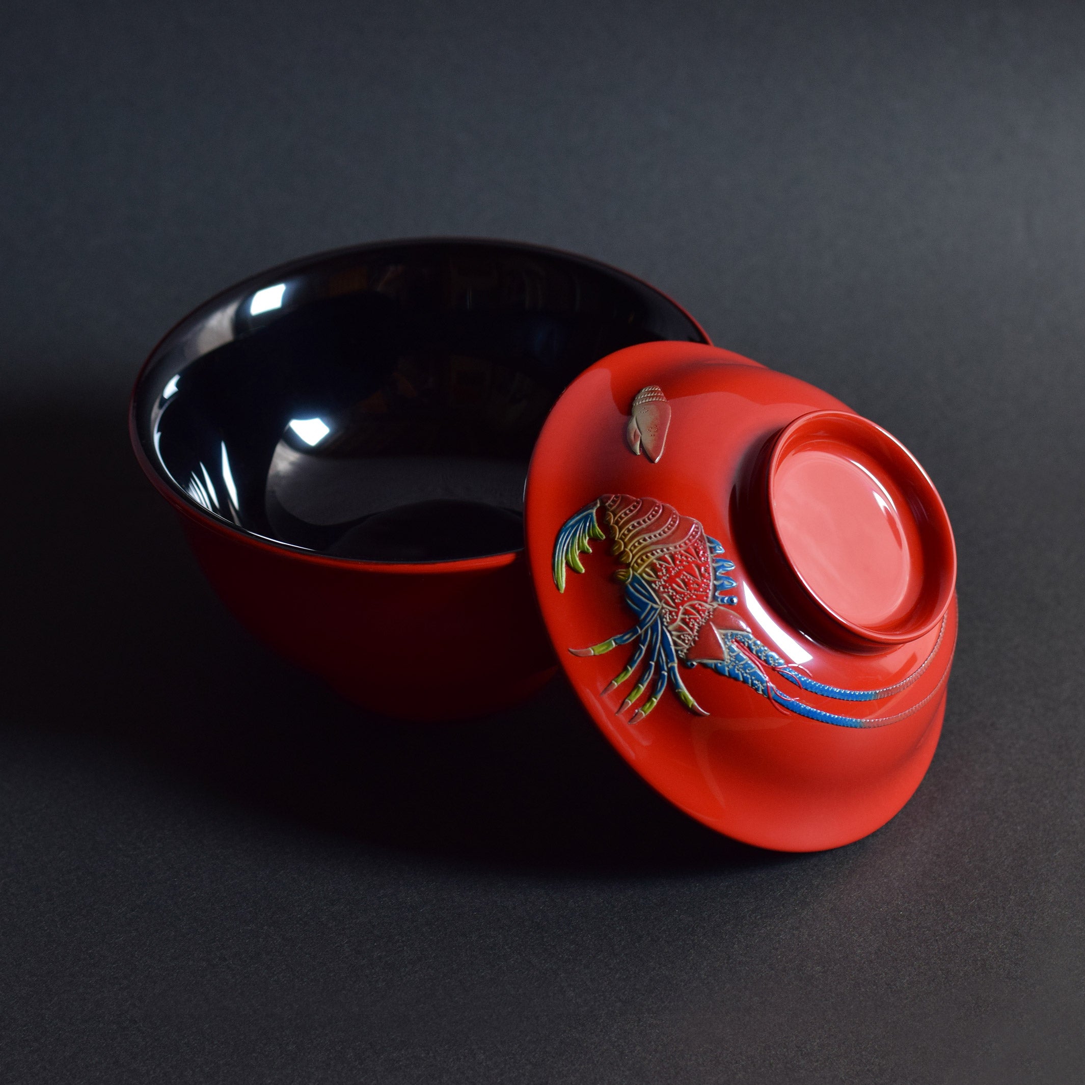 赤吸物椀　中客　10客　名前入り 赤吸物椀 中客 10客 名前入り 赤吸物椀 中客 10客