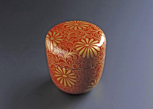 中棗 金蒔絵菊唐草